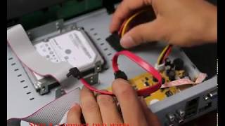 ZOSI Security System  How to install a 25inch hard drive in ZOSI DVR [upl. by Grey]