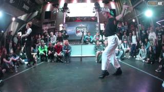 Trix vs Funky jun Quarterfinal Dancelive Korea 2014 Freestyle side [upl. by Rimahs]