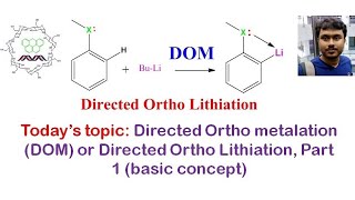 Directed Ortho metalation DOM or Directed Ortho Lithiation Part 1 basic concept [upl. by Eiramanitsirhc]