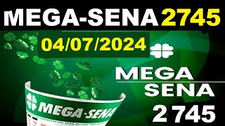 Dicas de ouro  Mega Sena 2745 2024 Sorteio PALPITES Premiação [upl. by Cadell748]