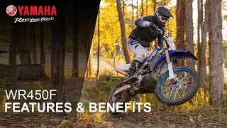 Yamaha WR450F Features amp Benefits [upl. by Ydissak490]