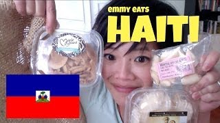 Emmy Eats Haiti  tasting Haitian sweets [upl. by Corrine]