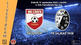 17092022 FK SLOGA Erdevik  FK ŠAJKAŠ 1908 Kovilj Full match Livestream [upl. by Aiykan]