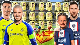 MESSI VS RONALDO FIFA 23 FUT CARD BATTLE [upl. by Elboa187]