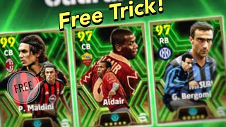 Epic P Maldini  Aldair  G Bergomi Trick in italian league efootball 24 Mobile [upl. by Cram]