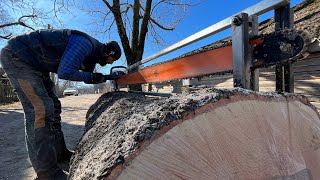 Logs to Lumber Alaskan Chainsaw Milling [upl. by Heddy]