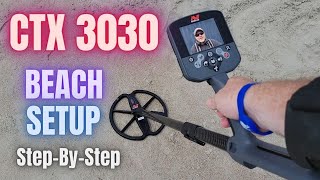 Minelab CTX 3030 Beach Settings  Step by Step Tutorial Guide [upl. by Lettie]