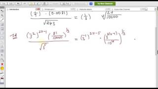 Exponents and Radicals Example problems 1718 [upl. by Relyuhcs]