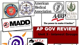 AP Gov Everything to Know About Interest Groups  Part 1 [upl. by Dnilazor]