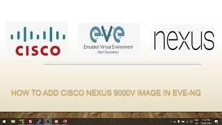 How to add Cisco Nexus 9000v Switch in eve ng [upl. by Heall]