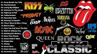 Best Classic Rock Songs 70s 80s 90s 🔥 Guns N Roses Queen ACDC U2 Aerosmith Bon Jovi Metallica [upl. by Pomona]