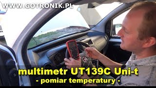 UT139C pomiar temperatury [upl. by Trillby]