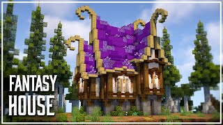 How to Build a Fantasy Crystal House  Minecraft Tutorial [upl. by Harbot]