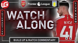 🚨ARSENAL🔴 VS ASTON VILLA⚪️ LIVE PREMIER LEAGUE WATCHALONG⚽️ [upl. by Daphne]