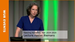 Opening Academic Year 20242025  Lecture Hester Biemans [upl. by Ayvid783]