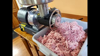 Cabelas Carnivore 1HP 22 Meat Grinder Review [upl. by Eicats]