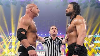 Goldberg vs Roman Reigns Wrestlemania Full Match [upl. by Irodim277]