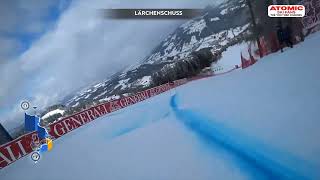 Kitzbuhel downhill  The Streif  camera racer Joachim Puchner Jan 19 2024 weareskiing atomic [upl. by Snell]