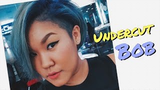 Undercut Short Bob Side Shaved Hairstyle [upl. by Eelarbed]