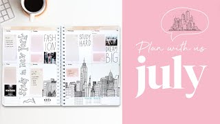 Personal Planner July plan with us [upl. by Toddie]