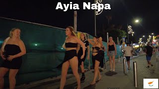 AYIA NAPA CYPRUS Nightlife Walk Tour 2023 [upl. by Tiffani]