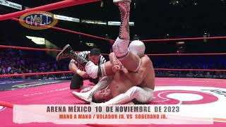 CMLL  MANO A MANO  VOLADOR JR VS SOBERANO JR ARENA MÉXICO101123 [upl. by Mcnamee]