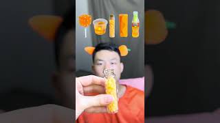 🧡🍊🥕🎧ASMR Orangethemed Mukbang  Perfect for Sleepimmersive asmr asmrsounds [upl. by Osmen107]