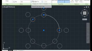 How to create and use polar arrays circular patterns AutoCAD Tutorials [upl. by Lamphere331]