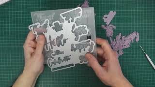 Stampin Up Thoughtful Moments Hybrid Embossing Folder amp Die Set [upl. by Dieterich]