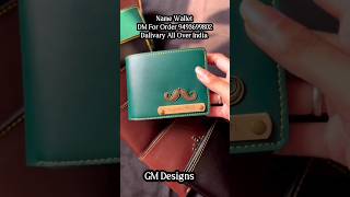 Name Wallet 😍😍 trending viral wallet name customized ytshorts diy gift love personalised [upl. by Eiramanad]