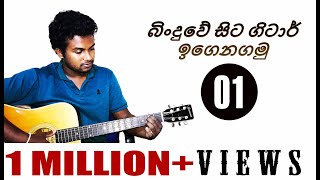 01 Beginner Guitar Lesson in Sinhala How To Play Your First Chord Lesson 01 [upl. by Ylam]