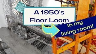 Setting Up a Vintage Floor Loom in our Living Room without a manual [upl. by Sydelle73]