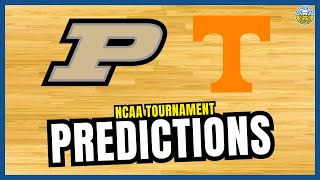 Purdue vs Tennessee PREDICTION  2024 NCAA Tournament Predictions [upl. by Serg932]