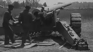 Post WW1 Artillery and Mortar Demonstration ca 1919 Silent [upl. by Ashwell]