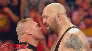 Relive the bonecrunching rivalry between Brock Lesnar and Big Show Raw Sept 28 2015 [upl. by Wright]