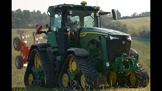 Jonh Deere 8rx 410  aratro Angeloni FS40Flli Zannini [upl. by Blank]