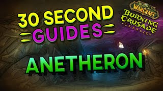 Anetheron  Mount Hyjal  30 Second Guides [upl. by Saretta181]