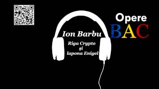 Ion Barbu  Riga Crypto si Lapona Enigel  Modernism  OPERE BAC [upl. by Arlina]