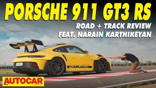 Porsche 911 GT3 RS review  Its a street legal track car  autocarindia1 [upl. by Anaoj]