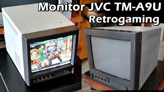 Monitor CRT JVC TMA9U 9quot Retrogaming [upl. by Badger]