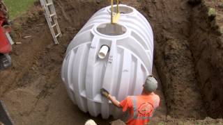 AK Industries  Septic Tank Installation Video [upl. by Renado]