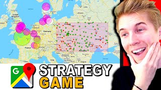 This multiplayer strategy game takes place in GOOGLE MAPS Battle for Real Life Cities [upl. by Bithia]