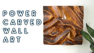 DIY Power Carved Wall Art  woodworking how to [upl. by Amre45]