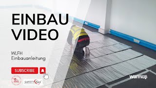 Fußbodenheizung WLFH Verlegung  Installation Laminatheizung mit Isolierplatten und Bodenfühler [upl. by Drapehs]