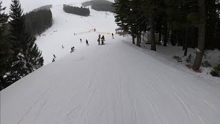 Skiing at Bansko Bulgaria 14124 On piste number 6 4 1 [upl. by Lessard478]