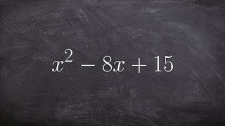 How to factor a trinomial with a negative middle term [upl. by Nnaeirrac]