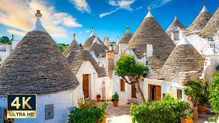 Alberobello Italy 🇮🇹 4K Puglia Walking Tour 2024 [upl. by Raffaj35]