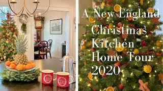 New England Kitchen decorated for Christma  DIY easy Cinnamon and applesauce ornaments [upl. by Tracie]