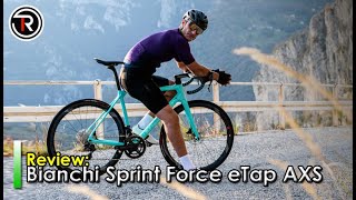 Bianchi Sprint Force eTap AXS Review [upl. by Kciwdahc]