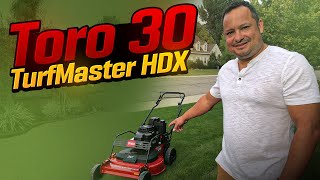 Is the Toro 30quot Turfmaster HDX a better Lawn mower than the TimeMaster [upl. by Gord65]